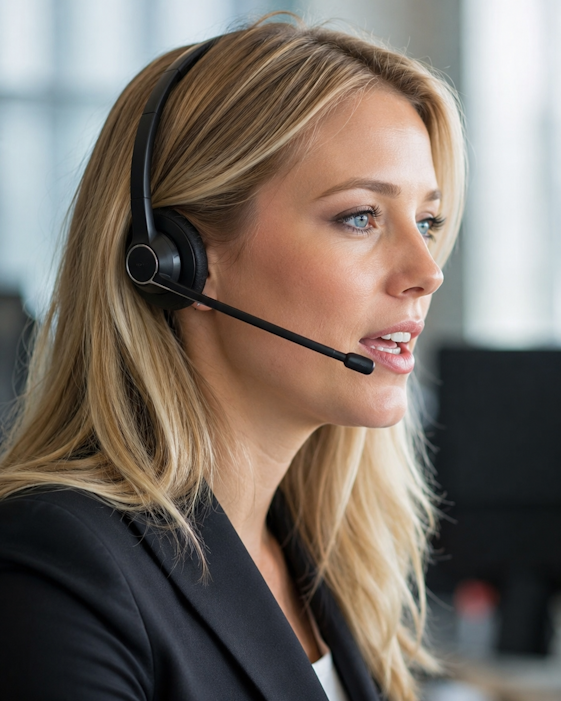 Professional AnswerBuffalo answering agent wearing a headset